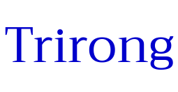 Trirong шрифт